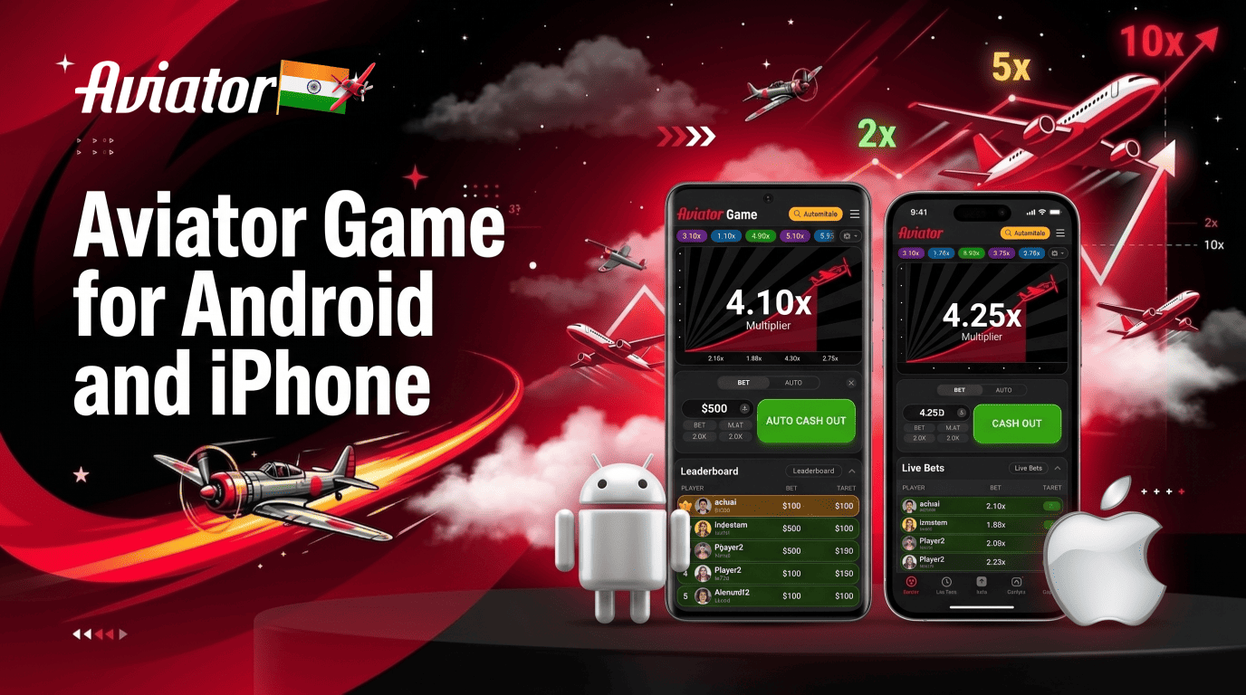 Aviator game app for Android and iOS devices in India